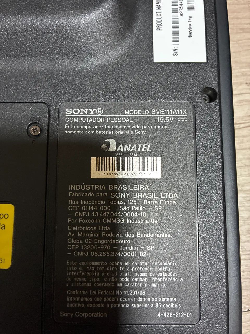 Vendo notebook sonySVE111A11X defeito - Foto 5