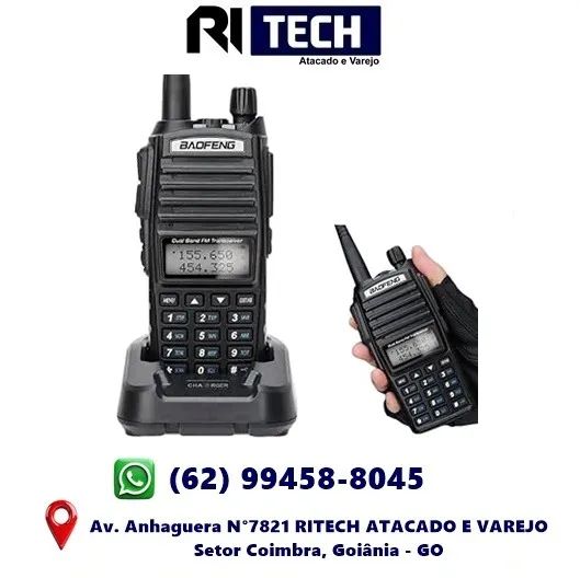 Rádio Comunicador Dual Band Baofeng UV-82 FM VHF UHF