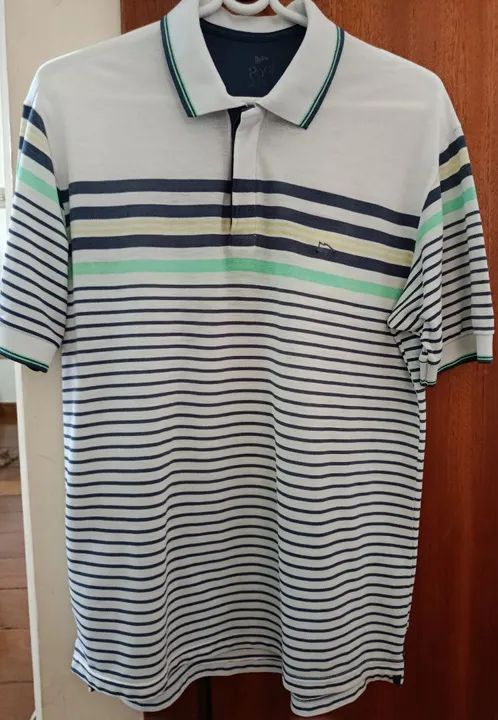 Camisa Polo SemiNova listrada M/G - Foto 2