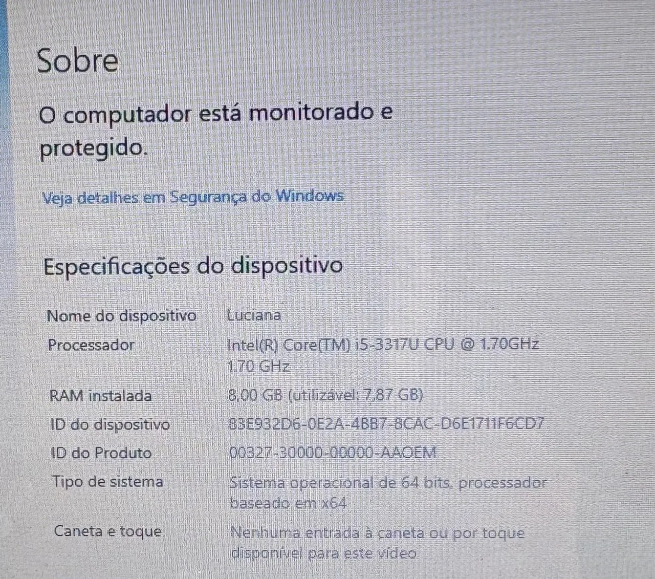 Notebook Intel Core i5 com SSD