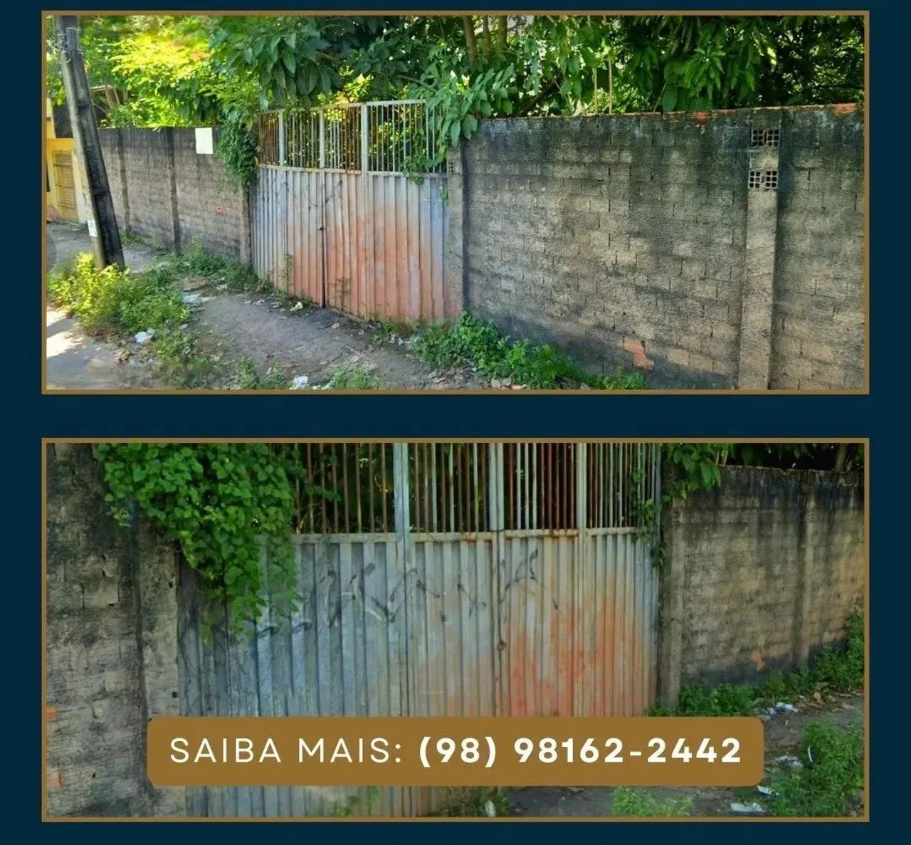 Terreno de 1.000 m² à Venda Rua Nova, Início da Estrada do Parque Vitória Turu, São Lu