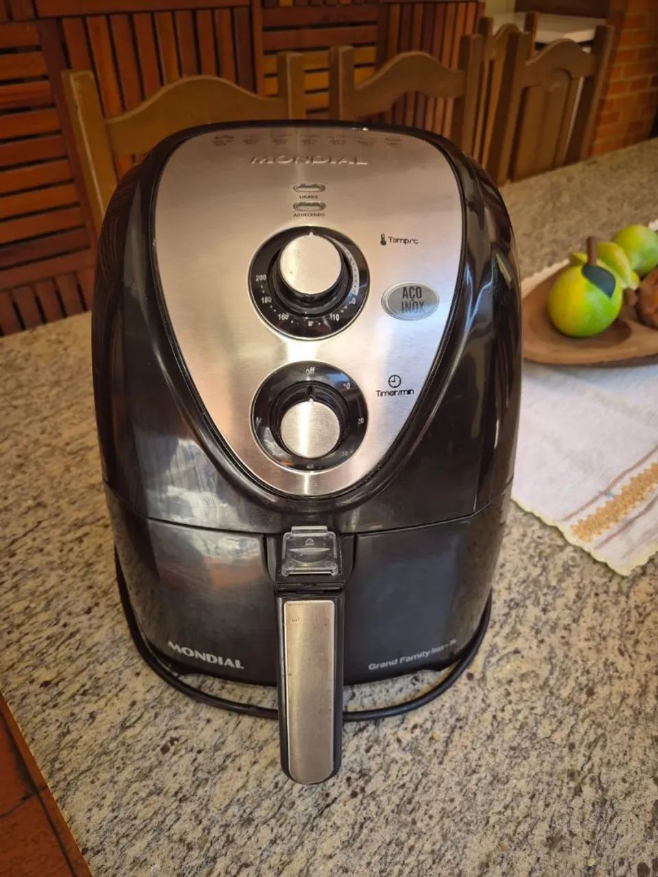 Fritadeira Elétrica Mondial Grand Family Inox