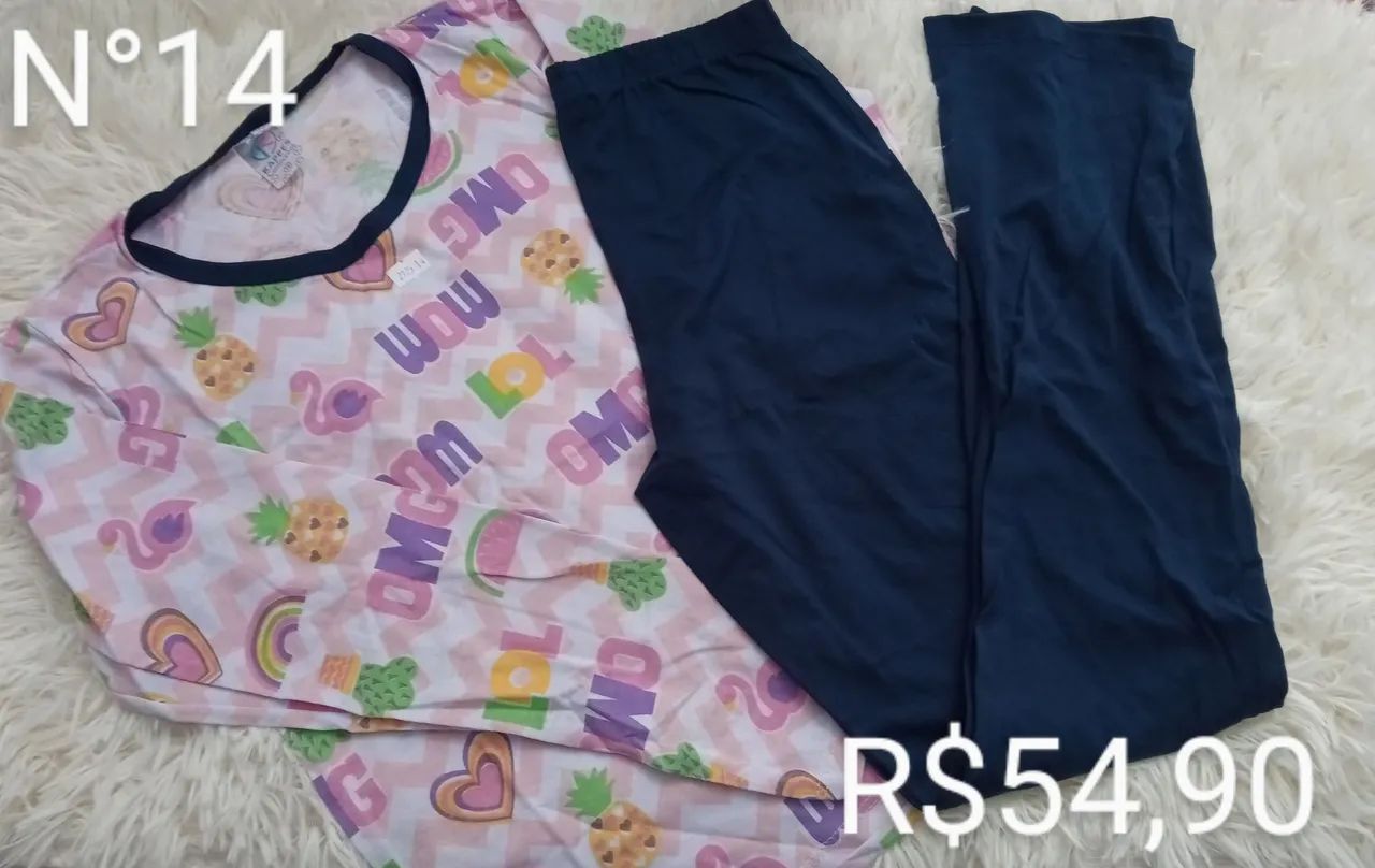 Pijamas de algodão infantil Menina - Foto 6
