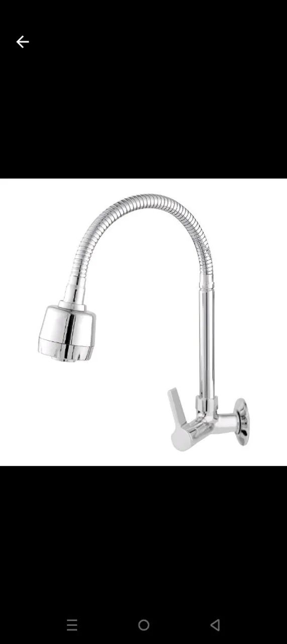 Torneira Gourmet Flexível Cromada parede e bancada 