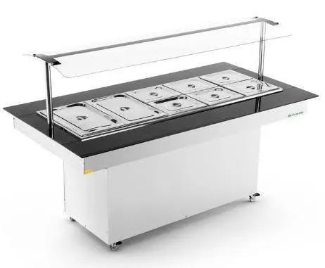 A. Buffet térmico e refrigerado 