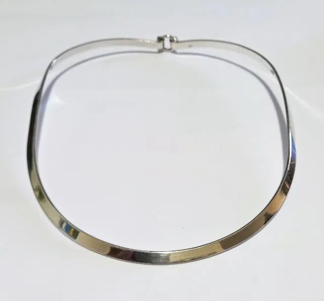 choker de prata polida 925  - Foto 5