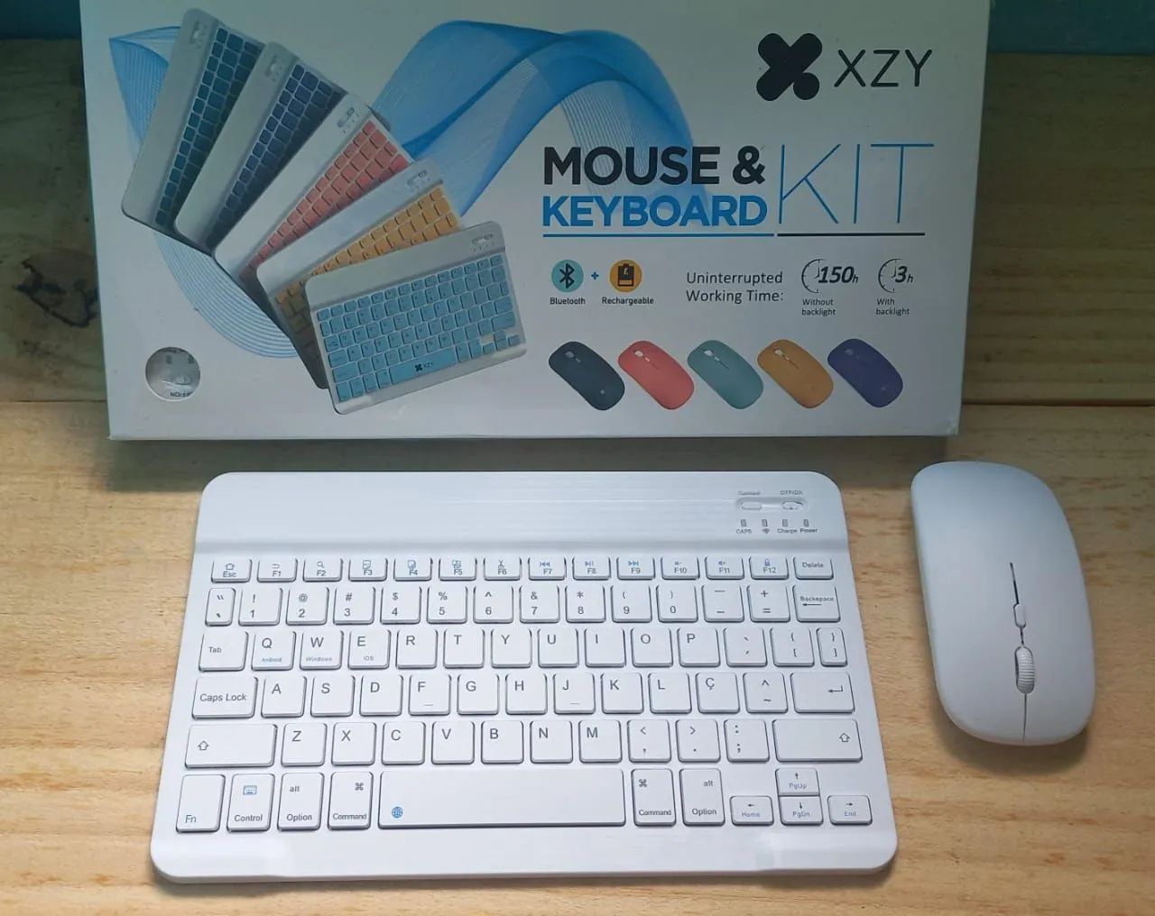 Kit Teclado e Mouse Bluetooth Recarregável com Backlight. @lm_tecnologia.oficial 