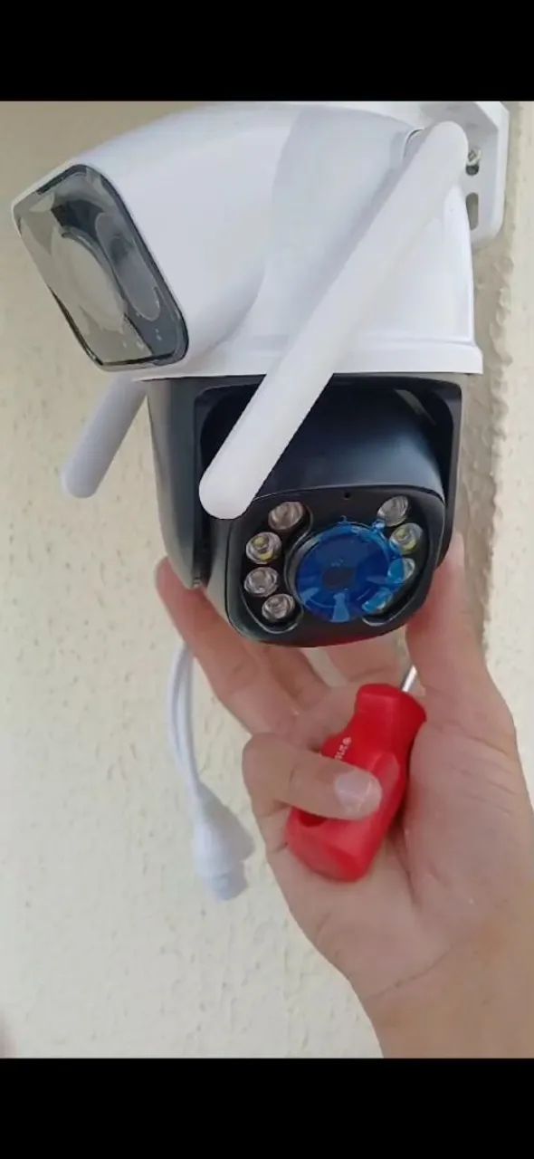 Câmera Wi-Fi Dupla Lente Smart - Segurança e monitoramento remoto - Foto 5