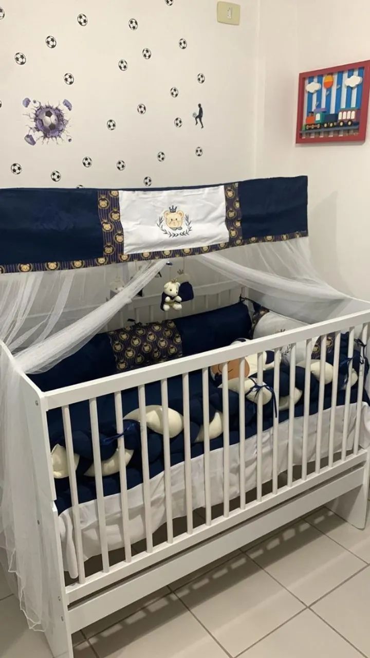 Berço americano 3 em 1 com colchão