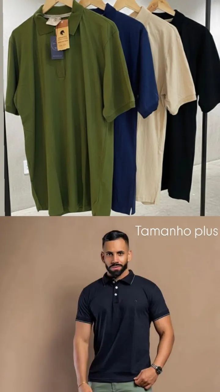 Camisa Polo Plus Size G2 E G3 - Foto 2