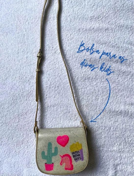 Bolsa Infantil Feminina - Glitter e Desenhos