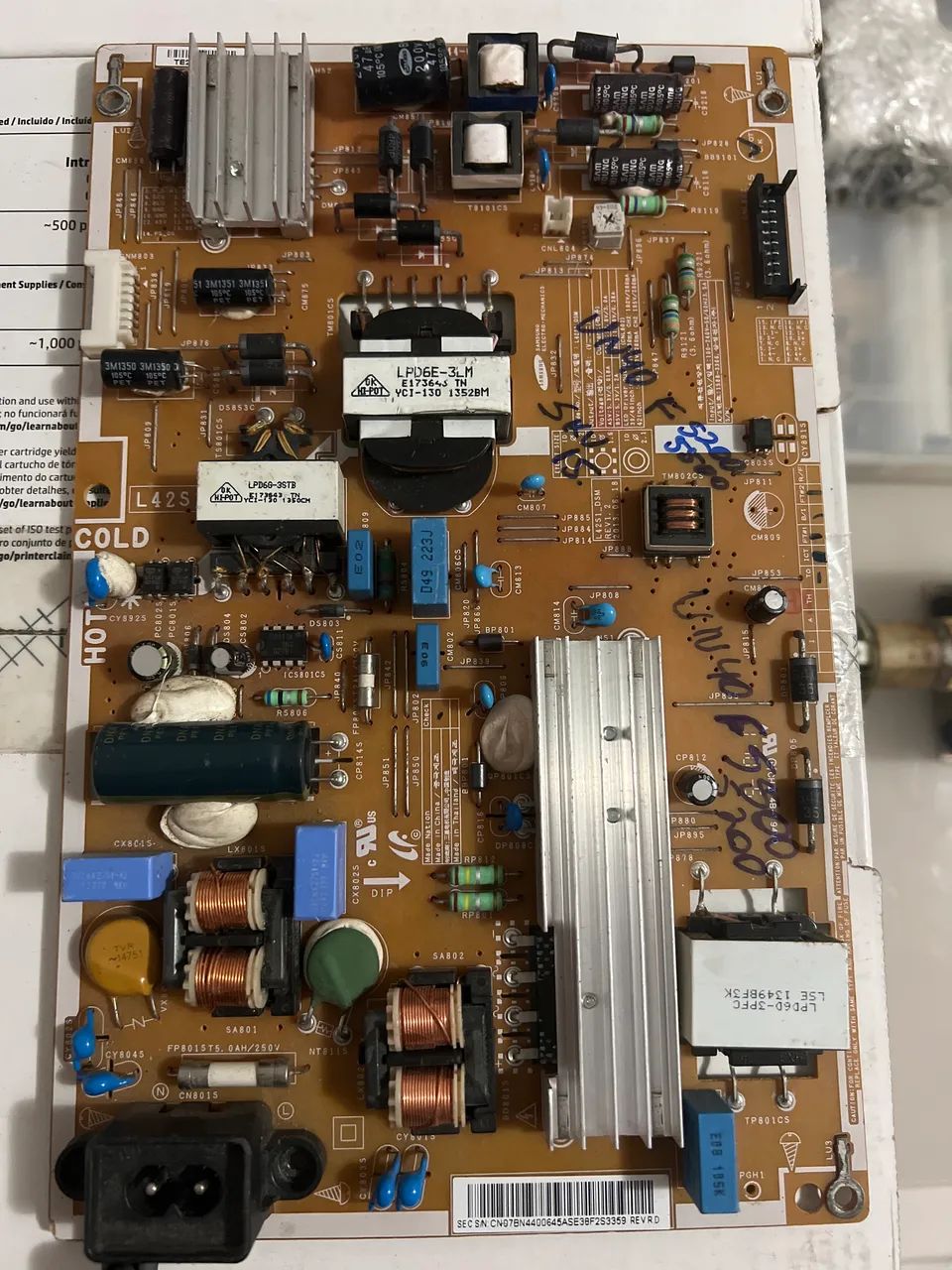 Placa Fonte Un40f5500 Samsung Bn44-00645a (Usada testada)  - Foto 3