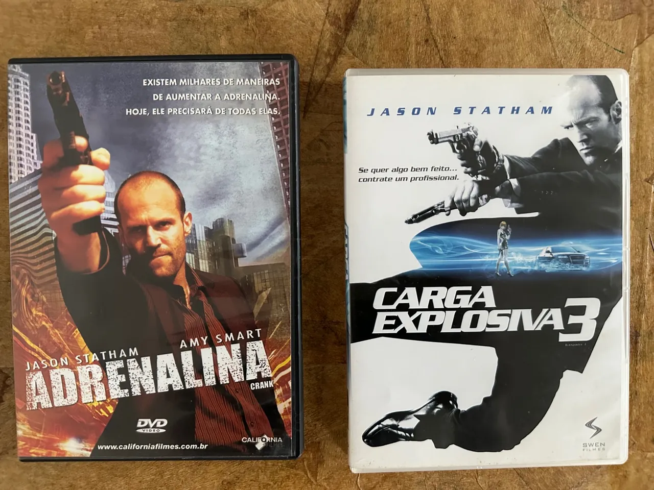 Coleção ação adrenalina e carga explosiva 3 com jason statham