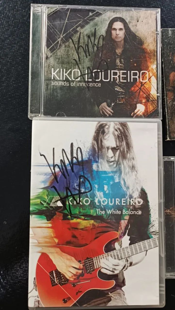 Cds e dvd Kiko Loureiro autografados - Foto 5