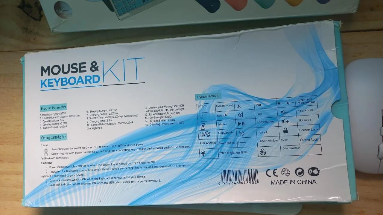 Kit Teclado e Mouse Bluetooth Recarregável com Backlight. @lm_tecnologia.oficial  - Foto 2