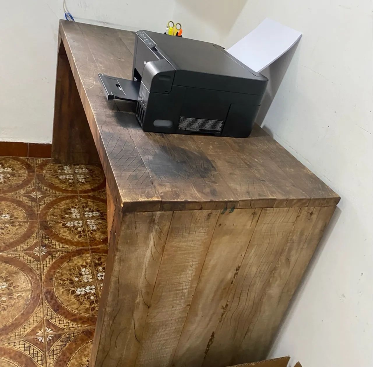 Mesa de madeira rústica - Foto 2