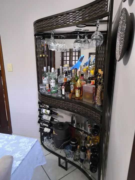 Rack de Bar em Metal e vidro - Foto 2
