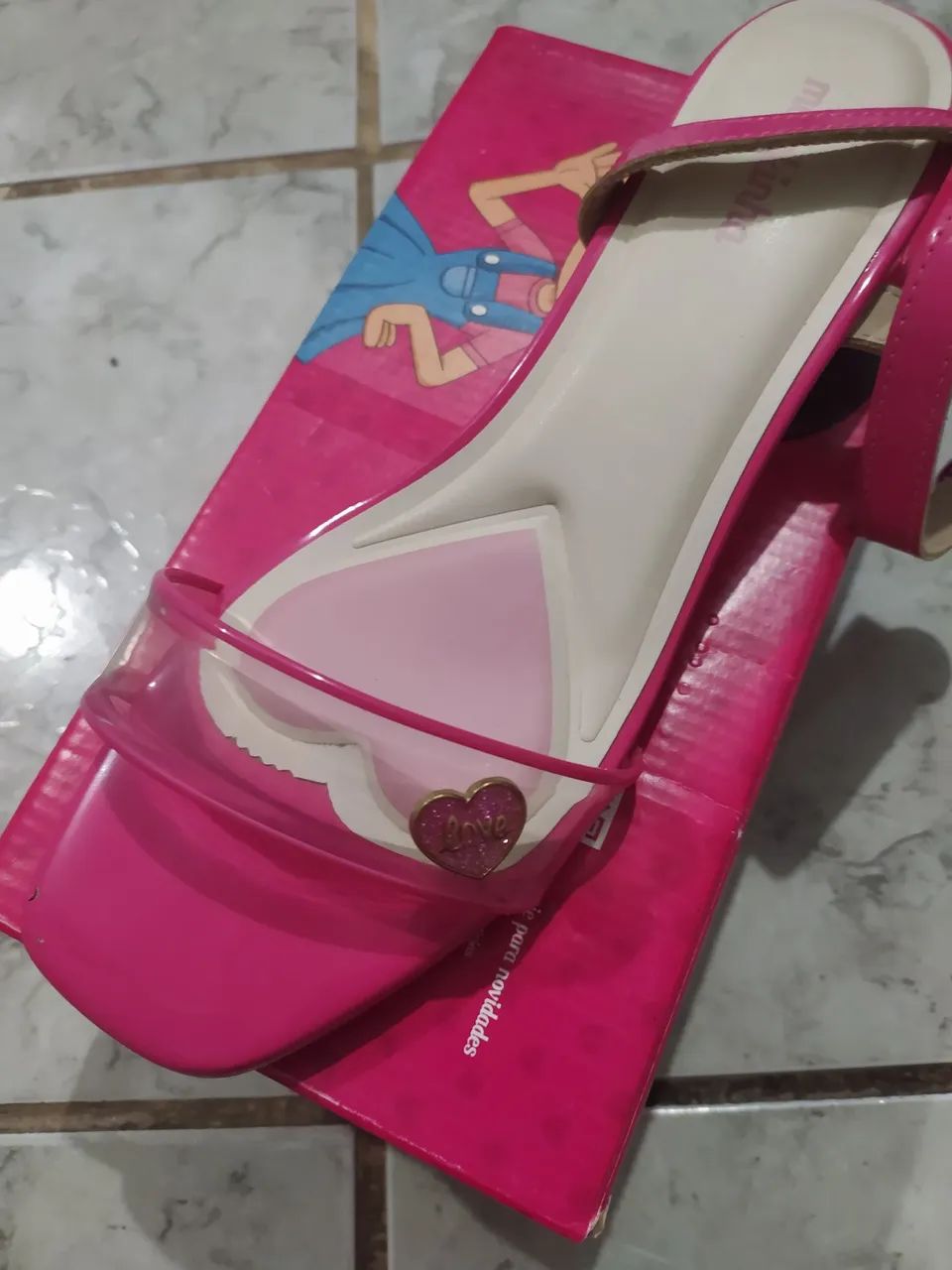 Sandália Molekinha pink