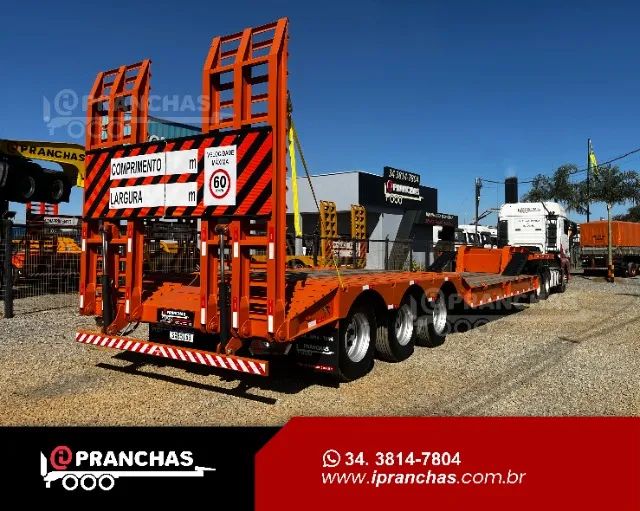 Prancha Carrega Tudo Semi Rebaixada 03 Eixos Cod 16