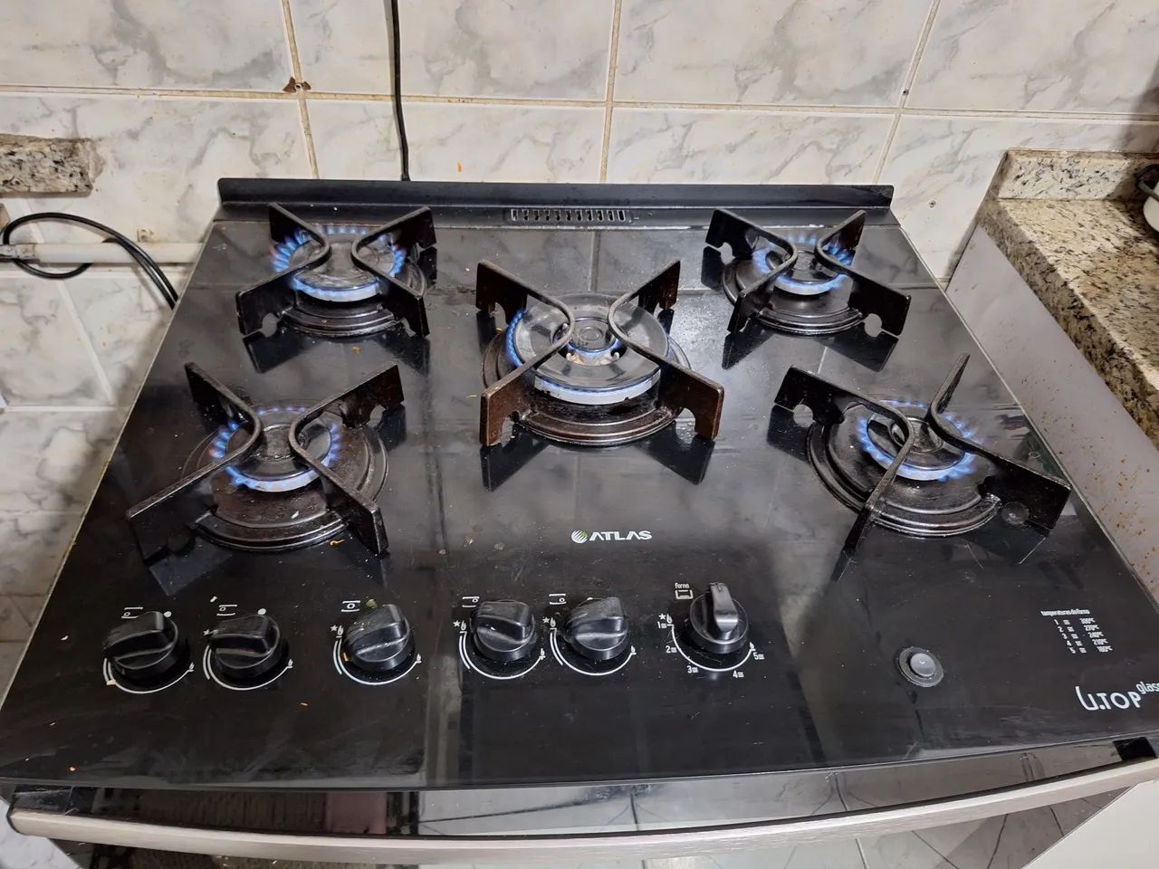 Fogão Atlas 5 Bocas Preto - Semi Novo - Foto 3
