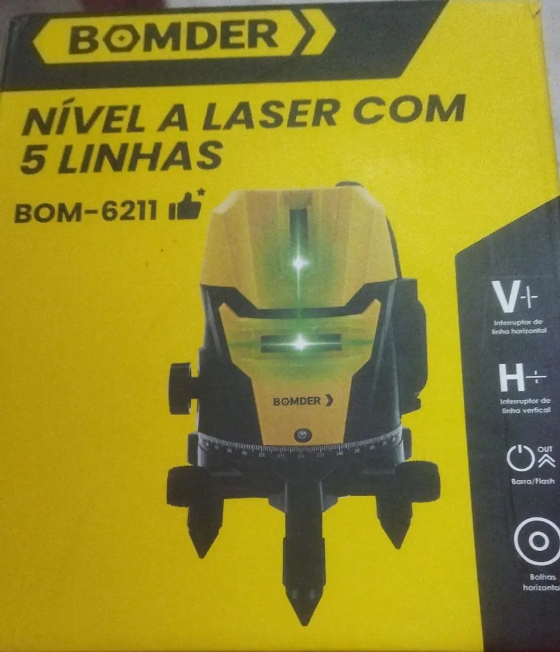 Nível a Laser 5 Linhas BOMDER BOM-6211