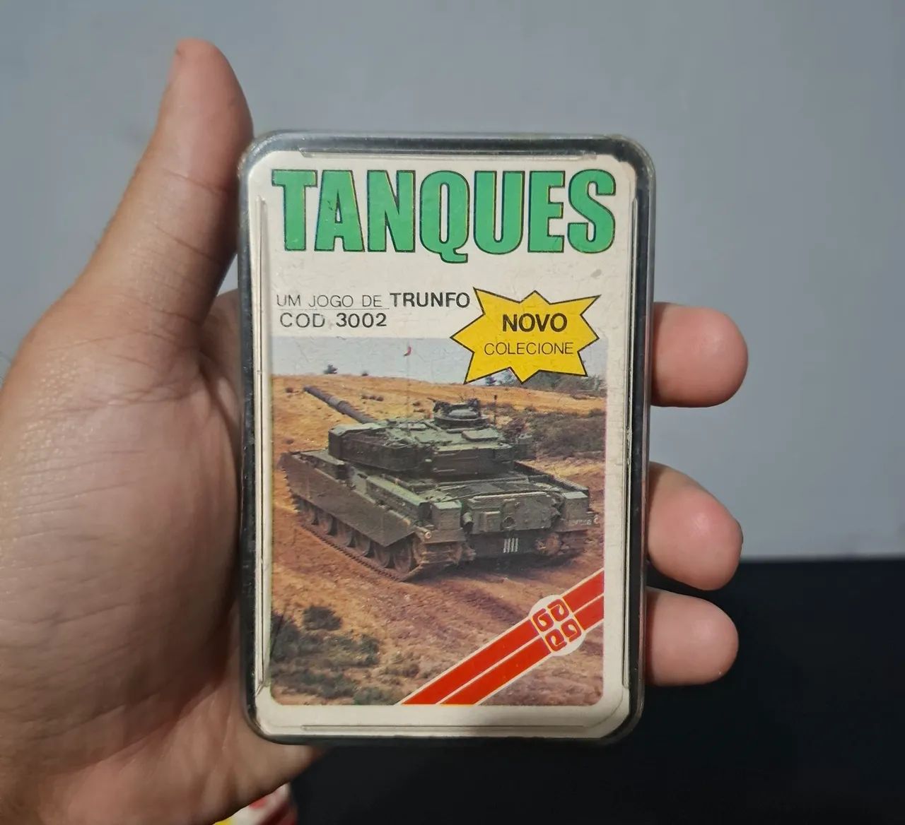 Jogo de Cartas Tanques da Grow anos 80