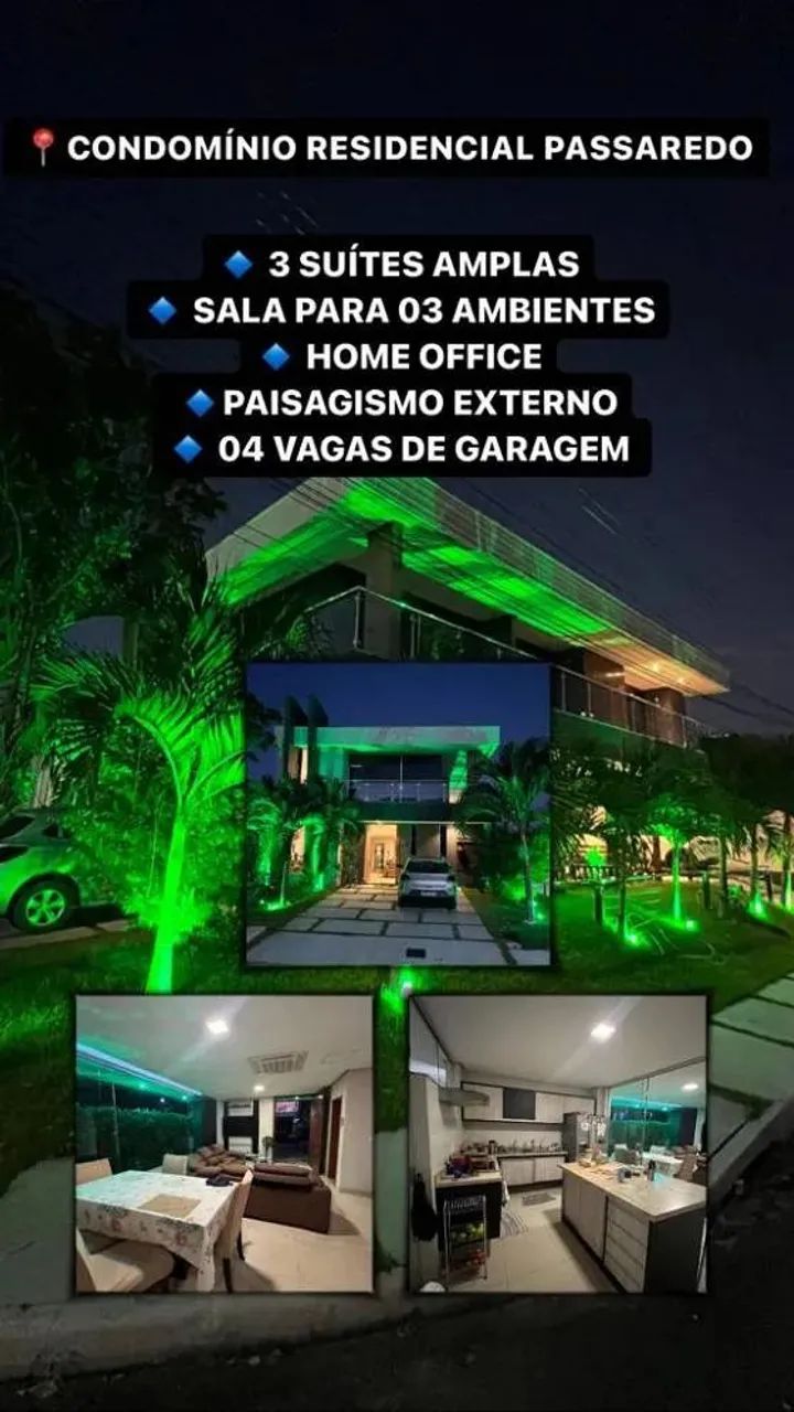 Linda Casa Duplex no Passaredo com 3 Suites Amplas + Home Ofice 4 Vagas Cob