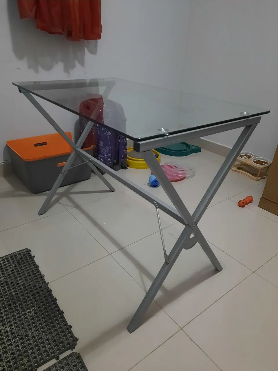 Mesa retangular vidro