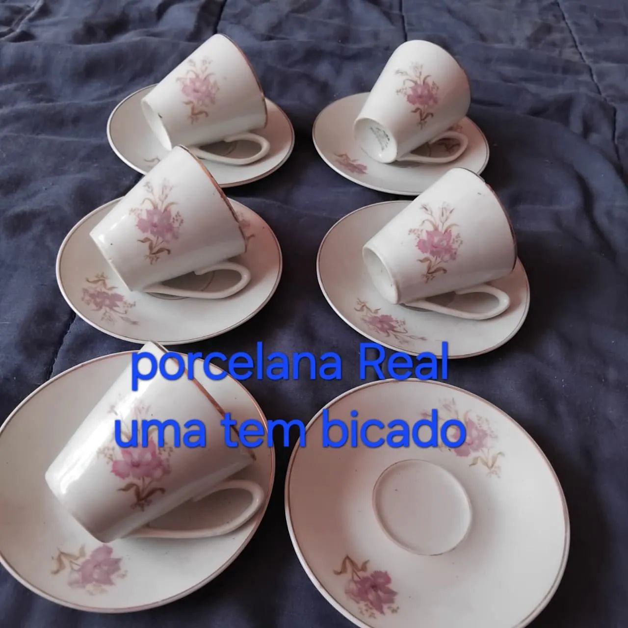5 xícaras de café porcelana 