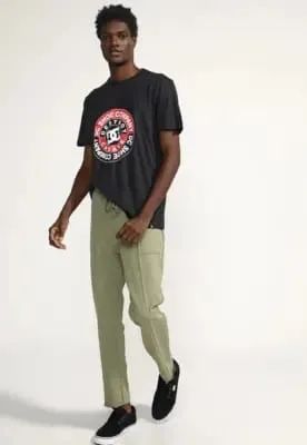 Camiseta DC Shoes Circle Fill Preta - Foto 3