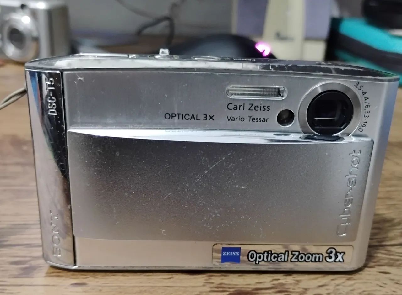 Câmera Digital Sony Cyber-Shot DSC-T5 COM DEFEITO! - Câmeras e