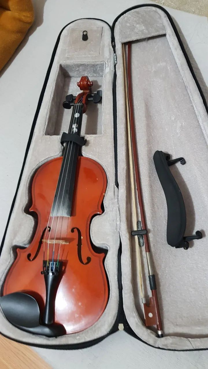 Violino black wood com case - Foto 2