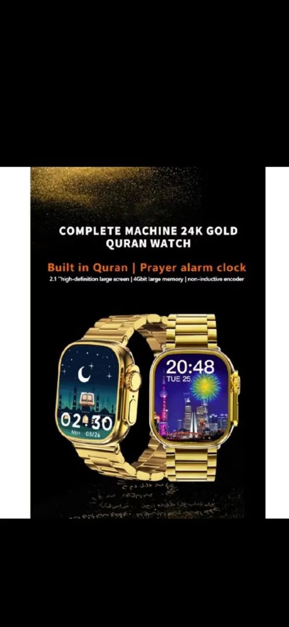 Smartwatch dourado - Foto 4