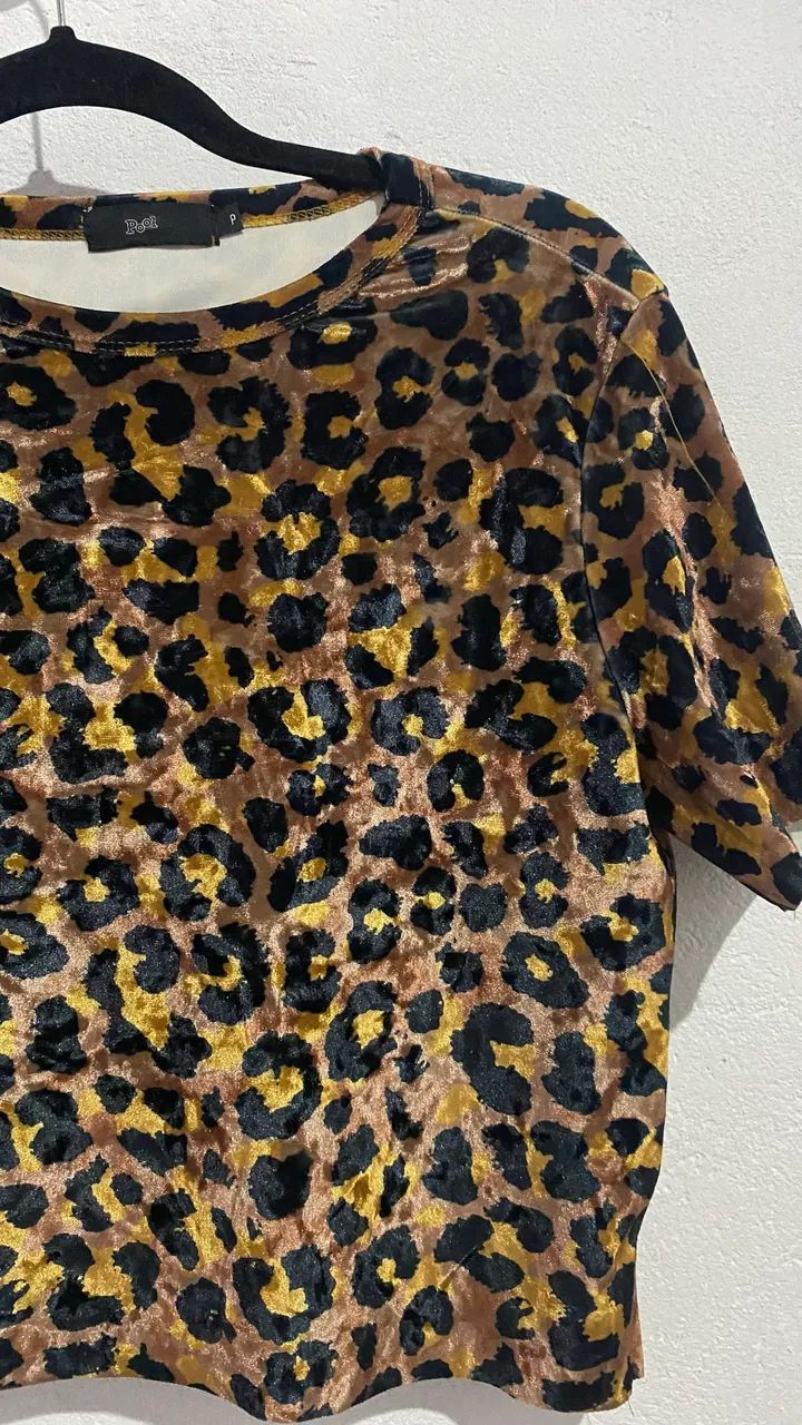 blusa estampada de oncinha P | Riachuelo  - Foto 3