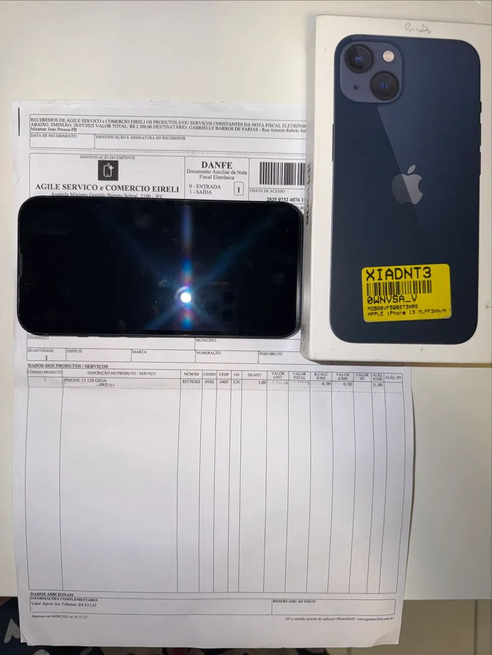 iPhone 13 128GB CAIXA E NOTA FISCAL - Foto 3