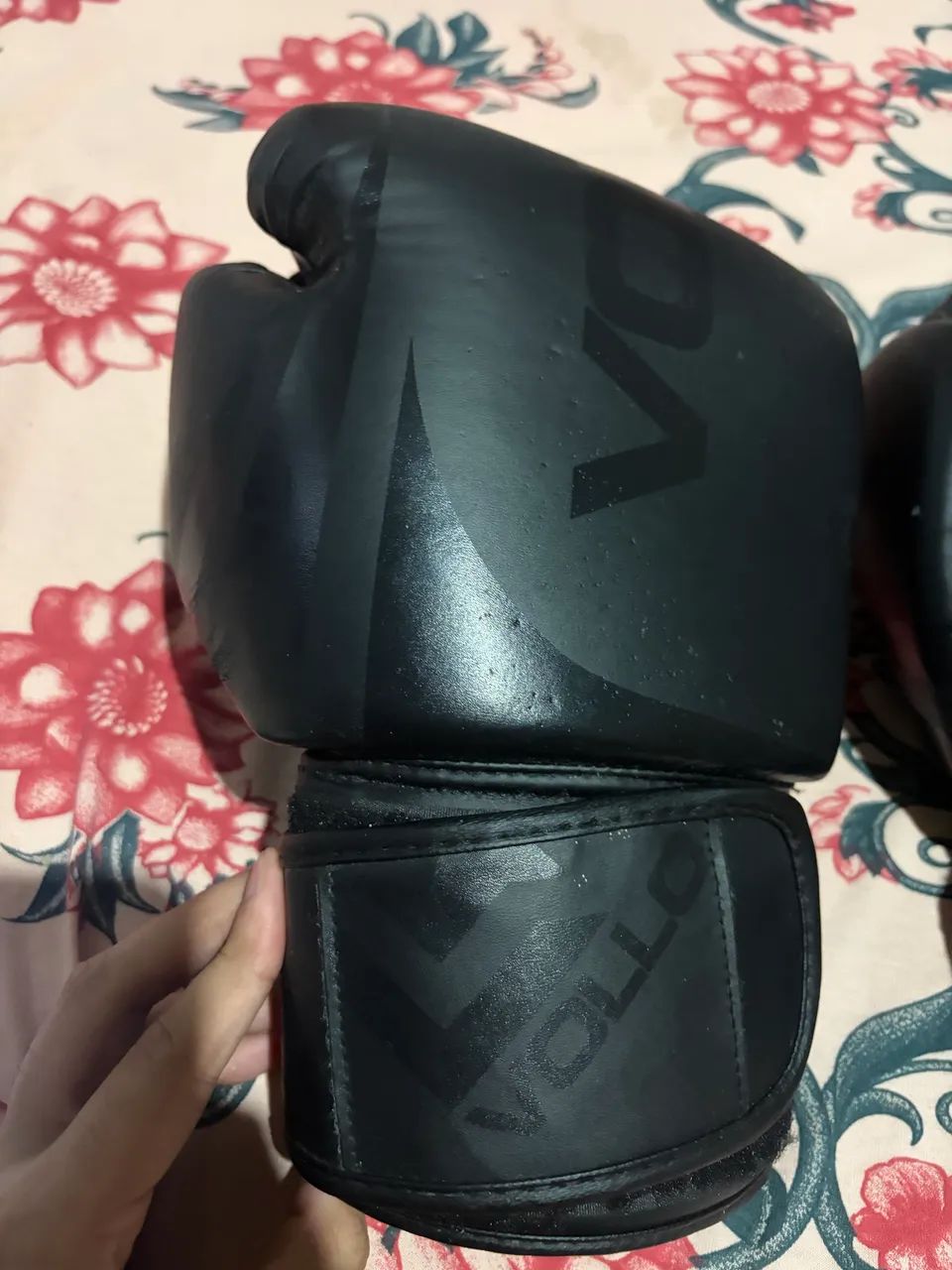Luva de boxe e muay thai 14z preta volo - Foto 4