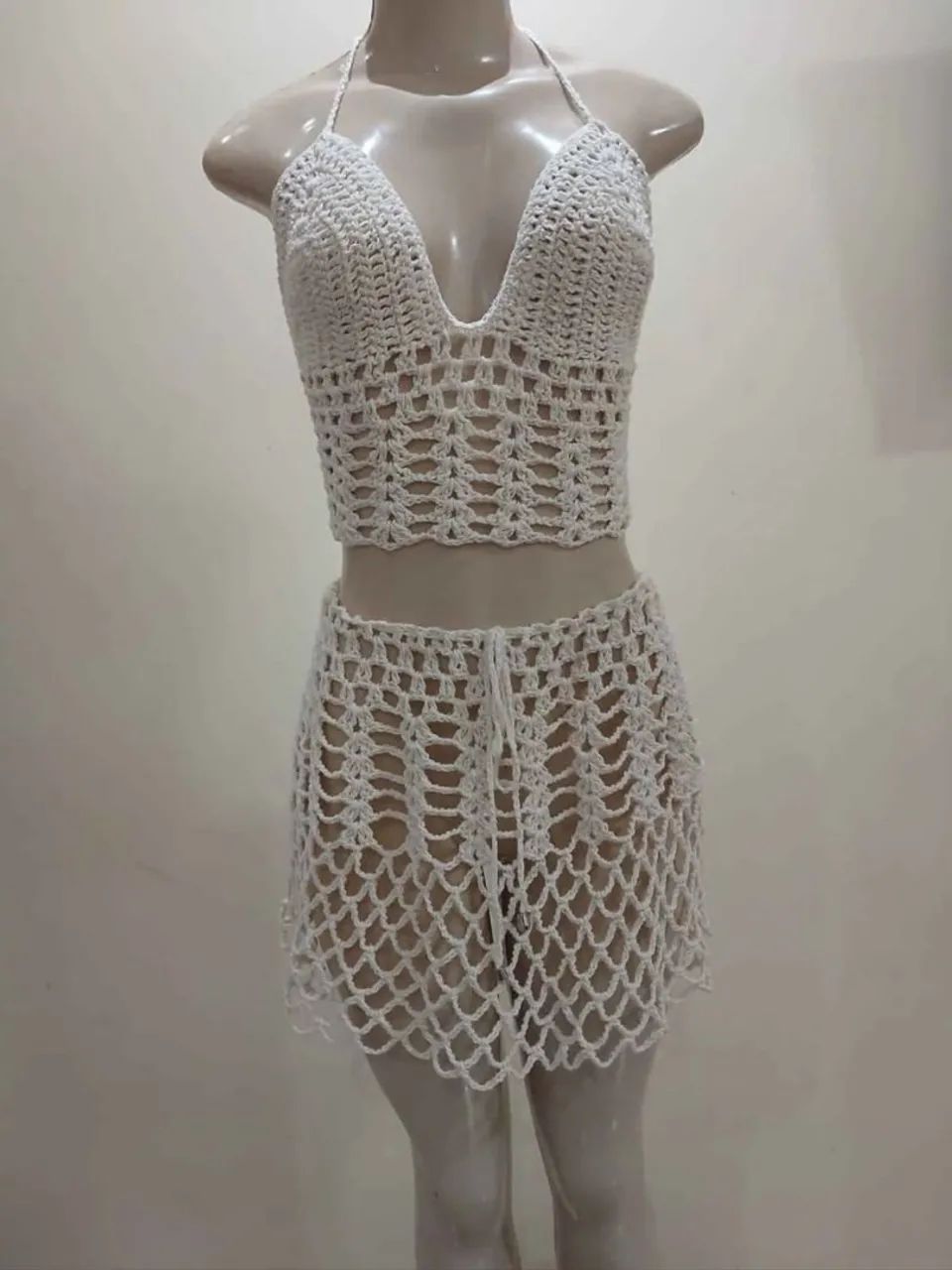 Saias e conjunto crochê com preços variados  - Foto 4