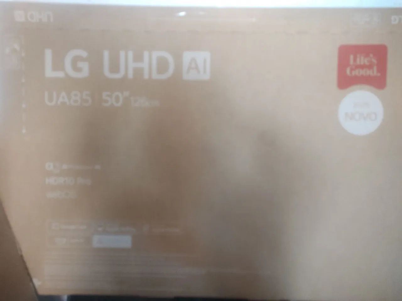 Vendendo uma caixa de embalagem da tv LG 50 polegadas lides good 
