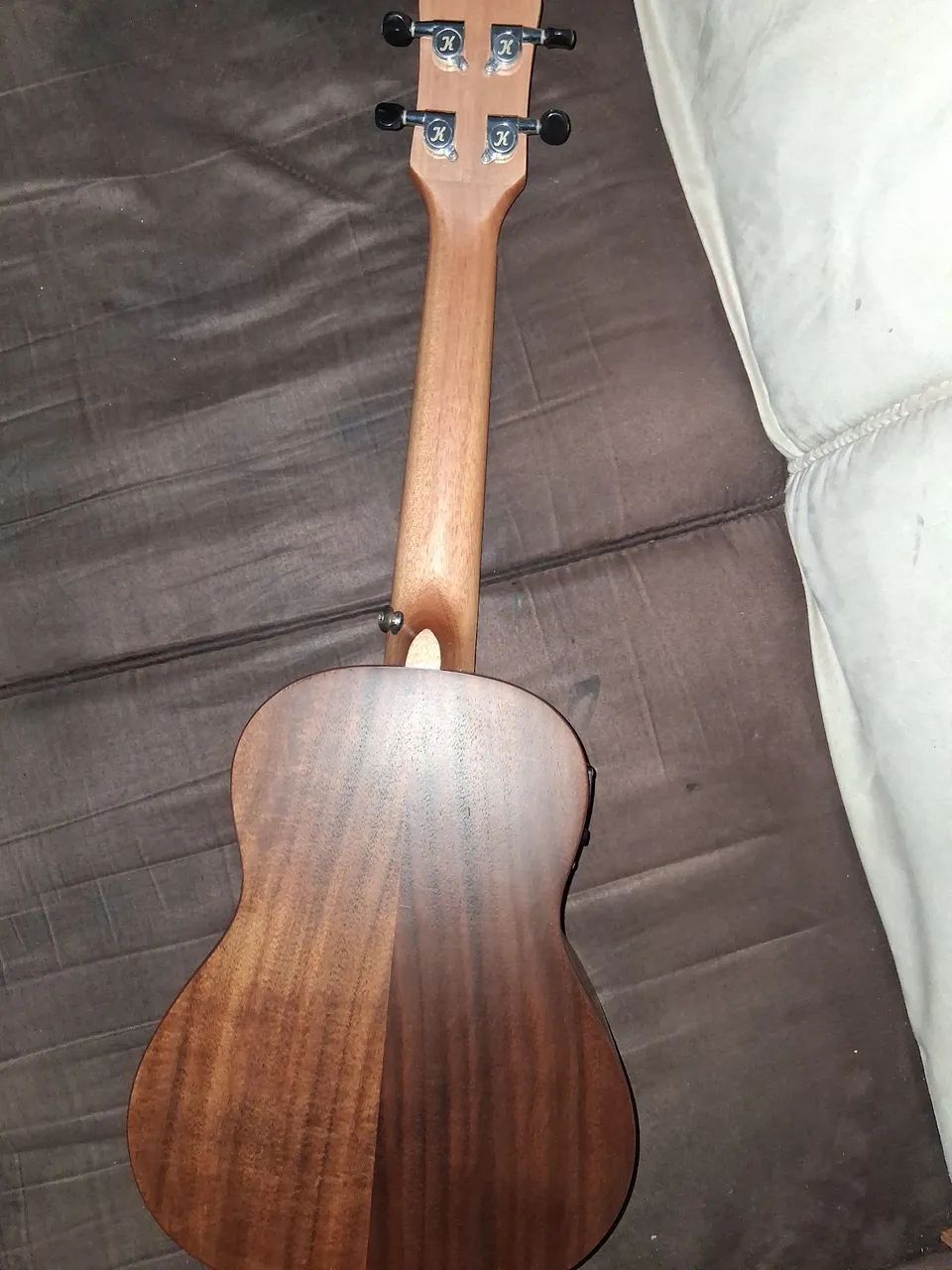 Ukulele Soprano Kalani Maori Koa 21 Polegadas Cor Marrom com Bag - Foto 4
