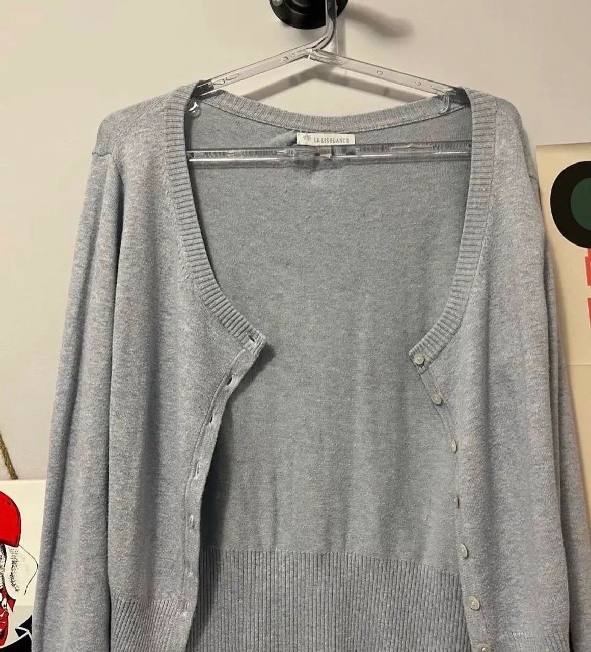 cardigan le lis blanc cinza M - Foto 2