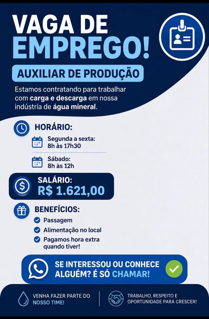 Vaga de emprego na Santa Maria df 1