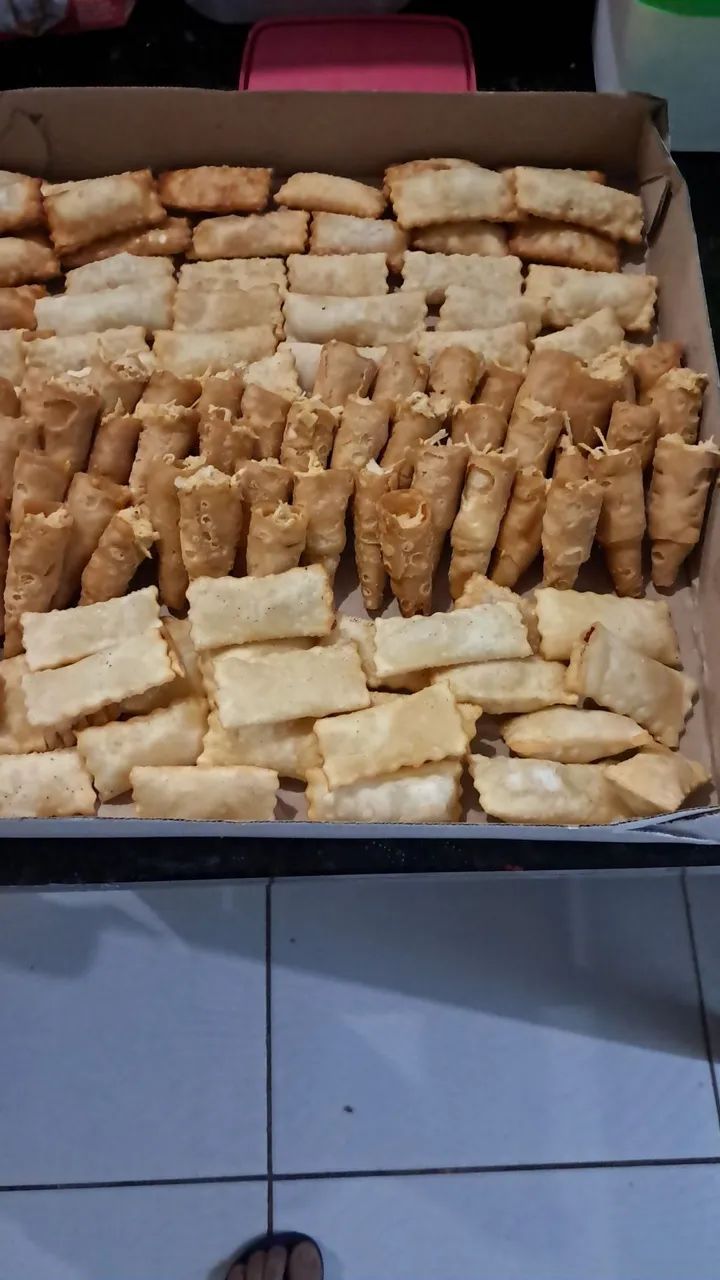 Salgadinhos para:  casa , festas e lanches *  pode pedir so 50 unid. 30 ,00. - Foto 5