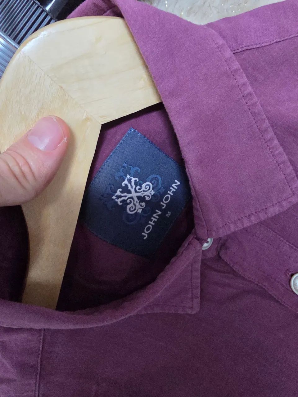 Camisa Social Casual John John Roxa - Foto 4