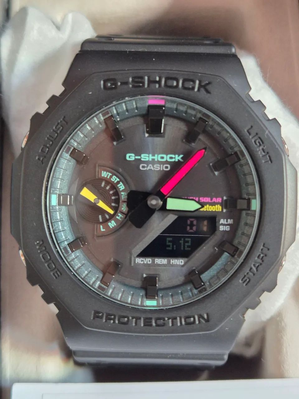 G-Shock GA-B2100MF-1AER Solar Bluetooth Original - Preto Fluorescente - Foto 2