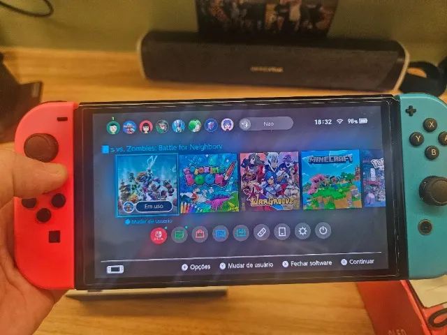 Nintendo Switch Oled, Caixa E Acessorios Originais - Foto 5