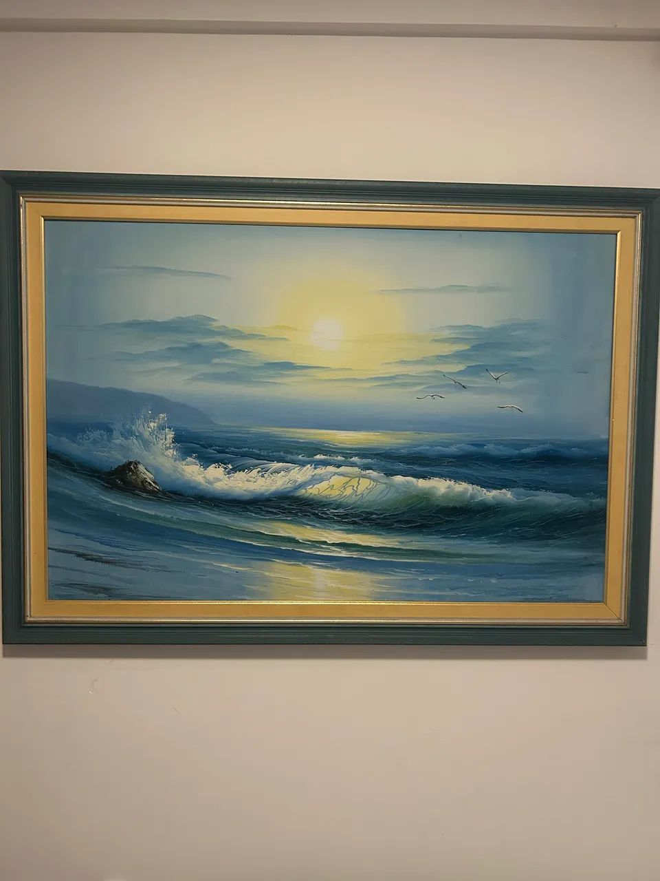 Quadro com tela pintada 