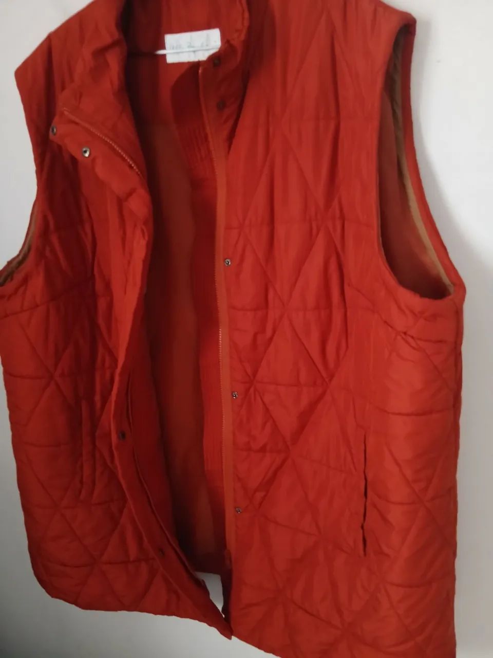 COLETE PUFFER PLUS SIZE ULLA POPKEN LONGO FERRUGEM GG - Foto 4