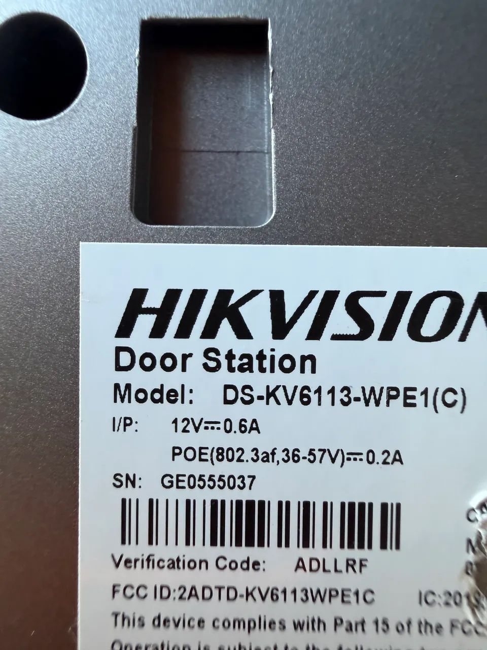 Módulo Interfone Hikvision DS-KV6113 - Foto 2