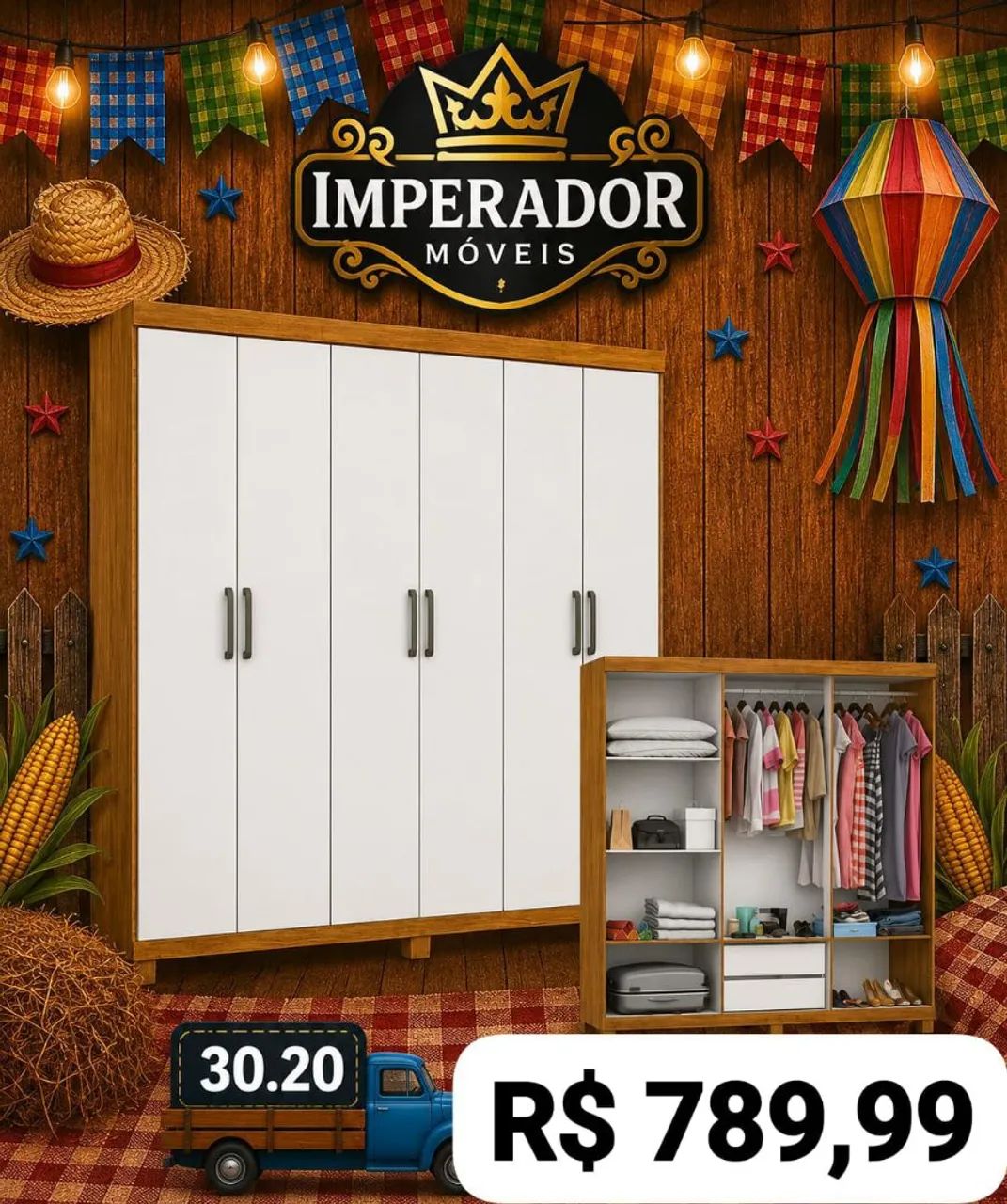 GUARDA ROUPA FRETE GRÁTIS  - Foto 3