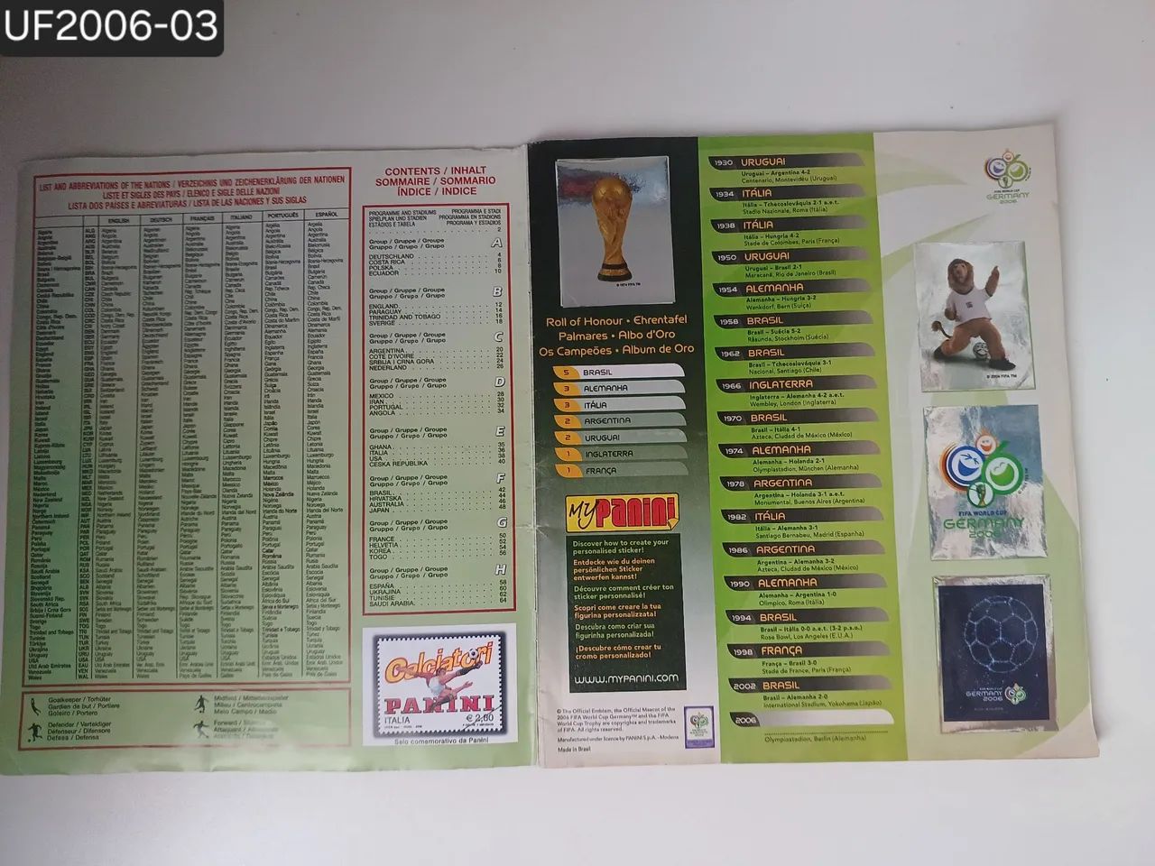 Album 2006 copa do mundo panini - Foto 2